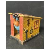 Contemporary Cast Metal Cabin Bank