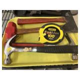 Hammers, Hatchet, Tape Measure