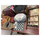 Checkerboard, Radio/CD Player, Shoeshine Box