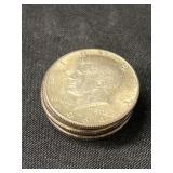 (6) 1964 Kennedy Half Dollars