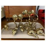 (4) Brass Candle Sconces