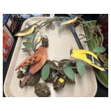 Tin Bird Form Windchime with Drawer Pulls