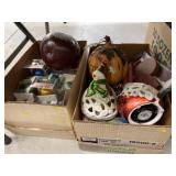 (2) Boxes of Christmas and Seasonal Decor