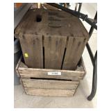 (2) Wooden Crates