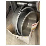 (3) Aluminum Wash Basins