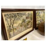 (2) Currier and Ives Framed Lithographs