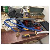 Jumper Cables, Golf Balls, Exerciser, etc.