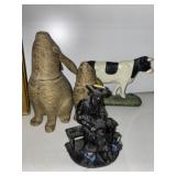 Cast Metal Door Stop, Book End, Figurines