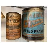 Planters Peanut and Cough Drop Tins
