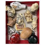 Oriental Figurines with Bottles