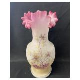 Hand Painted Ruffled Edge Vase