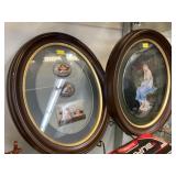 Painted Porcelain Cherubs and Lady