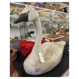 Large Carved Wood Goose