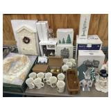 Dept. 56 Villages, Christmas Cups, etc.