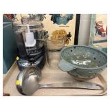 Food Processor, Strainer, Ladle
