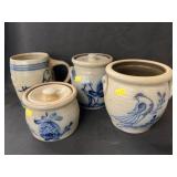 (4) Pieces of Contemporary Salt Glazed Pottery