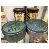 Candy and Peanut Crunch Tins