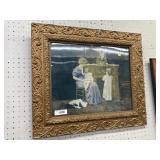 Vtg. Gilt Framed Print