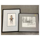 (2) P.Buckley Moss Framed Prints