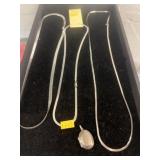 (3) Sterling Silver Necklaces with Pendant