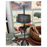 Pressed Steel Double Socket Table Light