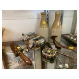 Stoneware Bottles, Still Banks, Knife