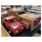 (2) Vintage Wooden Toy Cars