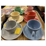 (6) Fiestaware Cups and Saucers