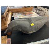 Vintage Composition Crow Decoy
