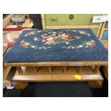 Needlepoint Footstool
