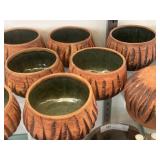 (8) Art Pottery Soup Bowls