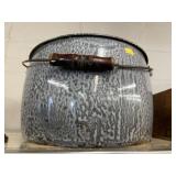 Gray Agateware Kettle