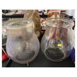 (2) Street Light Lantern Globes