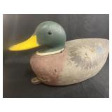 Unsigned Carved Wood Duck Decoy