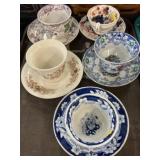 Chinaware Cups and Saucers