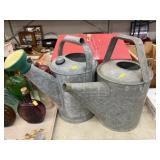 (2) Galvanized Sprinkling Cans
