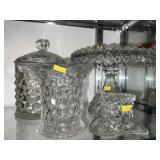(4) Pieces of Fostoria American Pattern Glassware