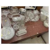 Large Fostoria Serving Platters, Candlewick Glass,