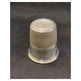 Large Sterling Silver Thimble