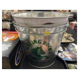 (4) Advertising Ice Buckets