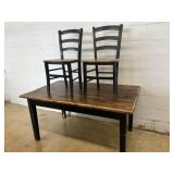 Rectangular Work Table w/ 2 Chairs