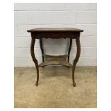 Vtg. Oak Parlor Table