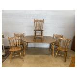 6 Pc. Dinette Set w/ Table and 5 Chairs