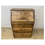 Modern Slant Lid Desk w/ 3 Lower Drawers