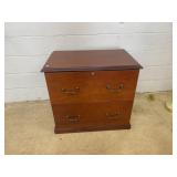Simulated Wood 2-drawer File Cabinet