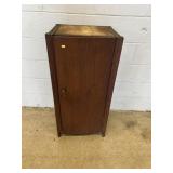 Vintage 1-Door Wooden Cabinet