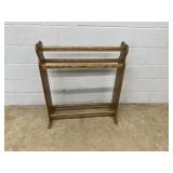 Modern Oak Quilt Rack