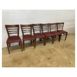 7 Vinyl Upholstered Chairs