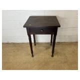 Antique 1 Drawer Stand with Turned Legs