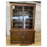 Antique 2 Pc. Country Store Step Back Cupboard